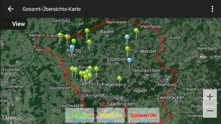 Wandern und Radfahren im Saarland Lite android App screenshot 0