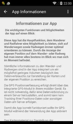 Wandern und Radfahren im Saarland Lite android App screenshot 1