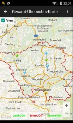 Wandern und Radfahren im Saarland Lite android App screenshot 4